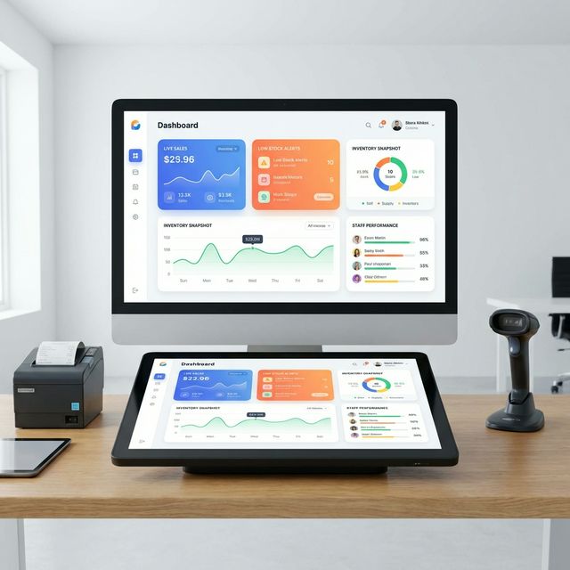 TokoKasir POS Dashboard Mockup
